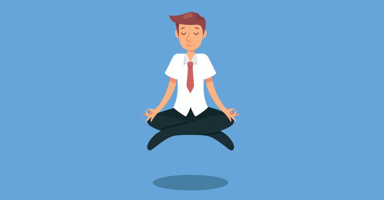 about conscious living - meditator levitating