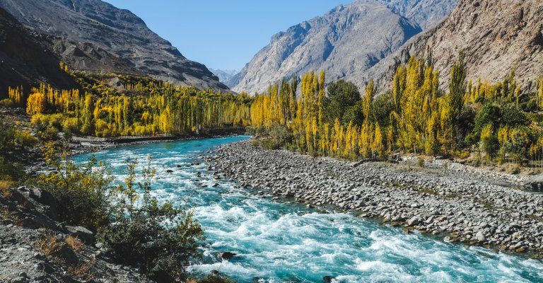 About Conscious Living - mountain river